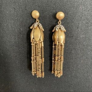 J.Crew Gold Tassel Earrings